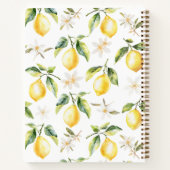 Carnet Recette botanique de branche d'arbre aux citrons e (Dos)