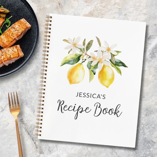 Carnet Recette botanique de branche d'arbre aux citrons e
