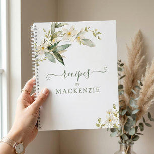Carnet Recette botanique de verdure de fleurs sauvages él