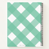 Carnet Recette cadeau classique En vichy Fête des mariées (Dos)