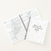 Carnet Recette cadeau de Fête des mariées de Coeur élégan (Intérieur)