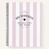 Carnet Recette cadeau de Fête des mariées Lilac chic mode (Devant)