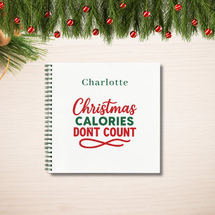 Carnet Recette Citation de Noël drôle régime