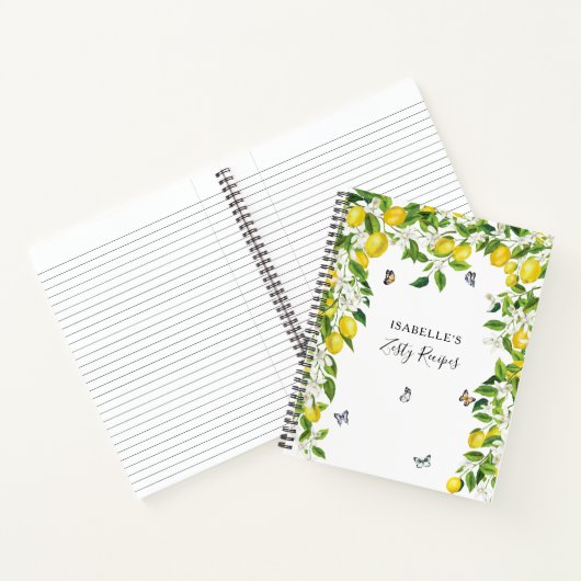 Carnet Recette citron (Intérieur)