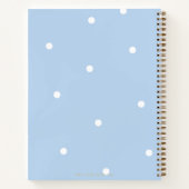 Carnet Recette classique de Fiançailles de point bleu nou (Dos)