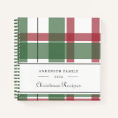 Carnet Recette classique de la famille de Noël (Devant)