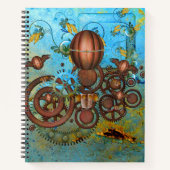 Carnet Recette Collage des engrenages Steampunk (Devant)