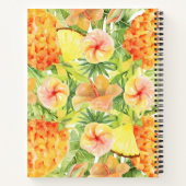 Carnet Recette d'ananas florale tropicale (Dos)
