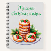 Carnet Recette d'arbre de Noël vert (Devant)