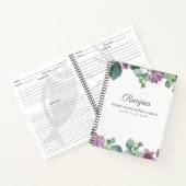 Carnet Recette de Baby Shower de mariage au eucalyptus bo (Intérieur)