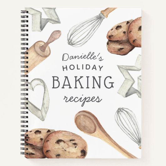 Carnet Recette de biscuits de Noël de Noël (Devant)