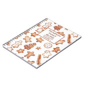 Carnet Recette de biscuits de Noël personnalisés (Côté gauche)