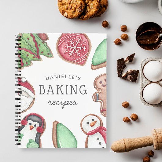 Carnet Recette de biscuits de vacances personnalisés