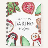 Carnet Recette de biscuits de vacances personnalisés (Devant)