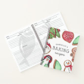 Carnet Recette de biscuits de vacances personnalisés (Intérieur)