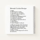 Carnet Recette de biscuits Hermit (Dos)