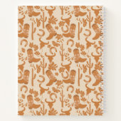 Carnet Recette de bottes de cowboy de campagne rustiques  (Dos)