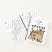 Carnet Recette de chariot de fleurs du marché fermier à l (Intérieur)