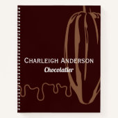 Carnet Recette de chocolat chocolatier de cacao moderne (Devant)