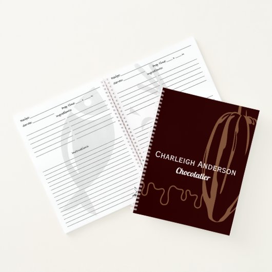 Carnet Recette de Chocolat de Chocolatier Modern Cocoa Po (Intérieur)