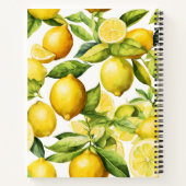 Carnet Recette de citron personnalisée (Dos)