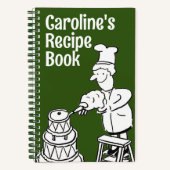Carnet Recette de cuisine de Fun Female Cook (Recto)