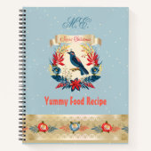 Carnet Recette de cuisine délicieuse de Noël personnalisé (Devant)