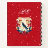 Carnet Recette de cuisine délicieuse de Noël personnalisé (Dos)