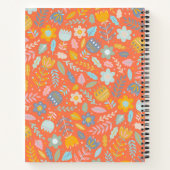 Carnet Recette de cuisine personnalisée Fleurs joueuses F (Dos)