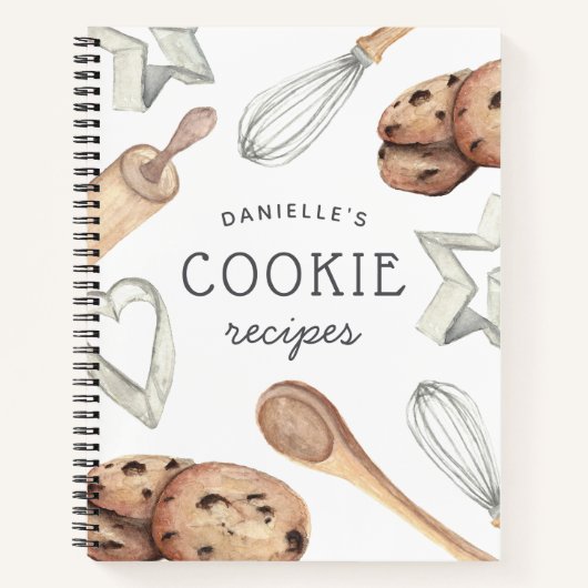 Carnet Recette de cuisson de biscuits personnalisée (Devant)