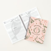 Carnet Recette de cuisson et d'ustensile de Cuisine rose  (Intérieur)