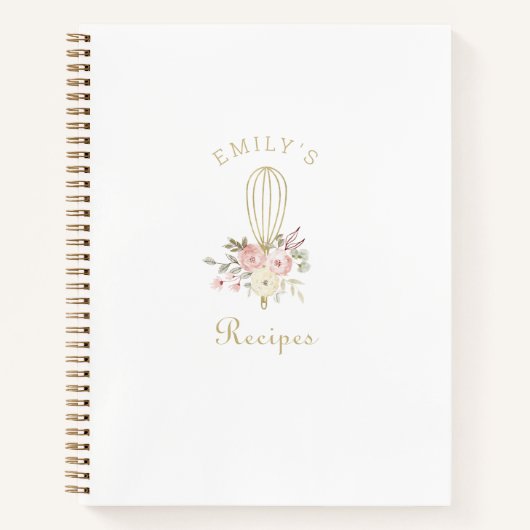 Carnet Recette de cuisson florale rustique (Devant)