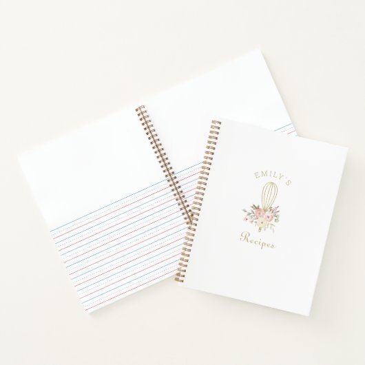 Carnet Recette de cuisson florale rustique (Intérieur)