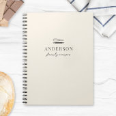 Carnet Recette de cuisson moderne Beige Family