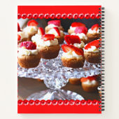 Carnet Recette de dessert délicieuse fraise Cupcakes (Dos)