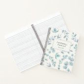 Carnet Recette de famille d'eucalyptus aquarelle (Intérieur)