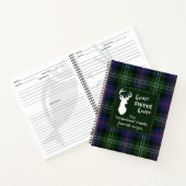 Carnet Recette de famille personnalisée Tartan Sutherland (Intérieur)