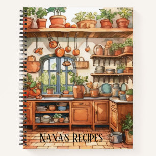 Carnet Recette de Famille Vintage Héritage Rustique