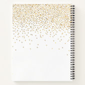 Carnet Recette de fête prénuptiale avec confettis dorés v (Dos)