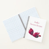 Carnet Recette de fraise personnalisée (Intérieur)