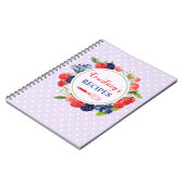 Carnet Recette de gâteaux à base de pois de lavande perso (Côté gauche)