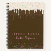 Carnet Recette de glaçage et de pépites de chocolat vanil (Devant)