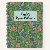 Carnet Recette de jardin anglais avec une libellule vinta (Devant)