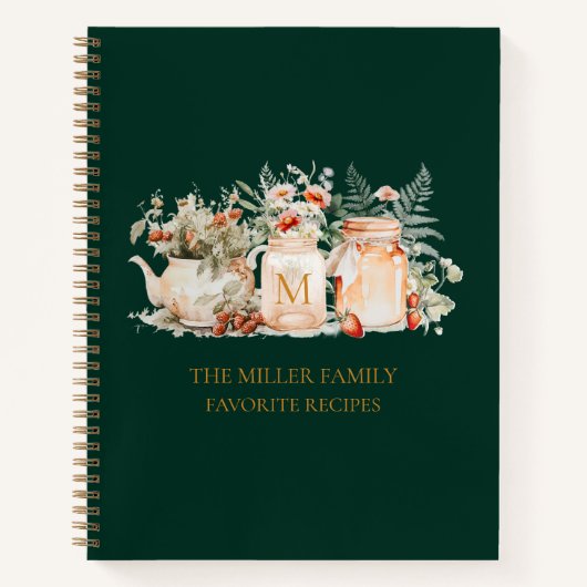 Carnet Recette de la famille botanique de la forêt monogr (Devant)