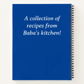 Carnet Recette de la famille croate (Dos)