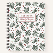 Carnet Recette de la famille de feuillages de Noël (Devant)