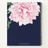 Carnet Recette de la marine florale rose Peony (Dos)