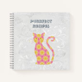 Carnet Recette de l'étoile de chat rose lunaire (Devant)