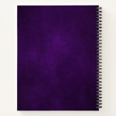 Carnet Recette de Mariage Royal Violet Or (Dos)