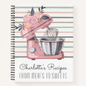 Carnet Recette de mélange floral rose (Devant)